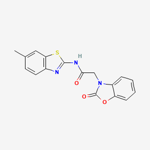 N-(6-methylbenzo[d]thiazol-2-yl)-2-(2-oxobenzo[d]oxazol-3(2H)-yl)acetamide