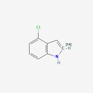molecular formula C8H6ClN B1499928 4-Chloro-1H-indole-2-14C CAS No. 210110-92-2