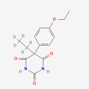 molecular formula C14H16N2O4 B1499934 5-(4-Ethoxyphenyl)-5-(1,1,2,2,2-pentadeuterioethyl)-1,3-diazinane-2,4,6-trione CAS No. 1189662-98-3