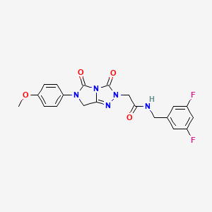 N-(3,5-difluorobenzyl)-2-[6-(4-methoxyphenyl)-3,5-dioxo-6,7-dihydro-3H-imidazo[5,1-c][1,2,4]triazol-2(5H)-yl]acetamide