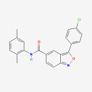 molecular formula C22H17ClN2O2 B14999380 3-(4-chlorophenyl)-N-(2,5-dimethylphenyl)-2,1-benzoxazole-5-carboxamide 