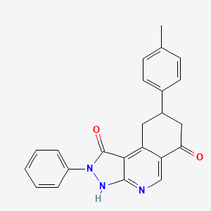 8-(4-methylphenyl)-2-phenyl-2,3,8,9-tetrahydro-1H-pyrazolo[3,4-c]isoquinoline-1,6(7H)-dione