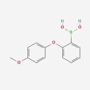 molecular formula C13H13BO4 B1499943 Boronic acid,B-[2-(4-methoxyphenoxy)phenyl]- 