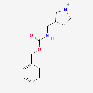 molecular formula C13H18N2O2 B1499946 Pyrrolidin-3-ylmethyl-carbamic acid benzyl ester CAS No. 1038350-84-3