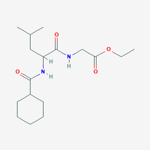 molecular formula C17H30N2O4 B14999489 ethyl N-(cyclohexylcarbonyl)leucylglycinate 