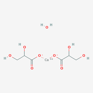 molecular formula C6H12CaO9 B1499954 DL-Glyceric acid hemicalcium salt hydrate 