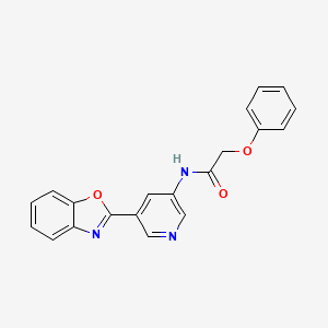 molecular formula C20H15N3O3 B14999552 N-[5-(1,3-benzoxazol-2-yl)pyridin-3-yl]-2-phenoxyacetamide 