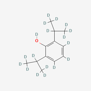 molecular formula C12H18O B1499959 2,6-Bis[(~2~H_7_)propan-2-yl](O-~2~H_4_)phenol CAS No. 1189467-93-3
