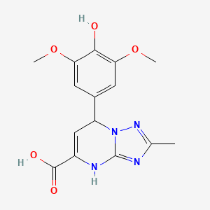 7-(4-Hydroxy-3,5-dimethoxyphenyl)-2-methyl-4,7-dihydro[1,2,4]triazolo[1,5-a]pyrimidine-5-carboxylic acid