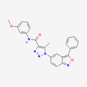 N-(3-methoxyphenyl)-5-methyl-1-(3-phenyl-2,1-benzoxazol-5-yl)-1H-1,2,3-triazole-4-carboxamide