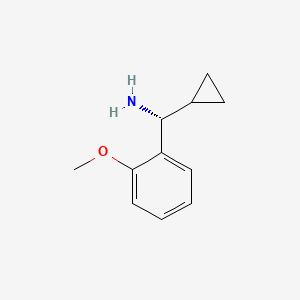 molecular formula C11H15NO B1499971 (R)-cyclopropyl(2-methoxyphenyl)methanamine 