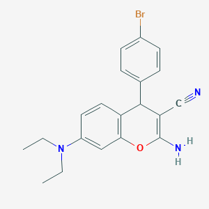 2-amino-4-(4-bromophenyl)-7-(diethylamino)-4H-chromene-3-carbonitrile