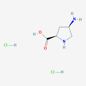 molecular formula C5H12Cl2N2O2 B1499978 (2R,4R)-4-aminopyrrolidine-2-carboxylic acid dihydrochloride 