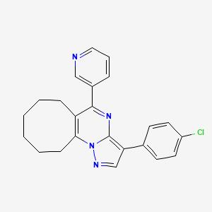 3-(4-Chlorophenyl)-5-(3-pyridyl)-6,7,8,9,10,11-hexahydrocycloocta[e]pyrazolo[1,5-a]pyrimidine