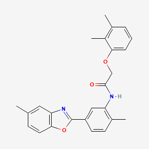 molecular formula C25H24N2O3 B14999829 2-(2,3-dimethylphenoxy)-N-[2-methyl-5-(5-methyl-1,3-benzoxazol-2-yl)phenyl]acetamide 