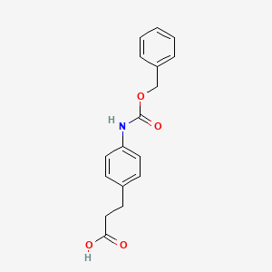 molecular formula C17H17NO4 B1499985 3-(4-(((Benzyloxy)carbonyl)amino)phenyl)propanoic acid 