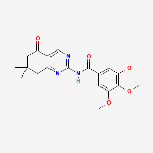 N-(7,7-dimethyl-5-oxo-5,6,7,8-tetrahydroquinazolin-2-yl)-3,4,5-trimethoxybenzamide