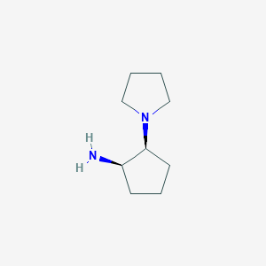 molecular formula C9H18N2 B1499987 cis-2-Pyrrolidin-1-yl-cyclopentylamine 