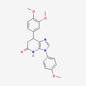 molecular formula C21H21N3O4 B14999894 7-(3,4-dimethoxyphenyl)-3-(4-methoxyphenyl)-6,7-dihydro-3H-imidazo[4,5-b]pyridin-5-ol 