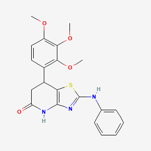 2-(phenylamino)-7-(2,3,4-trimethoxyphenyl)-6,7-dihydro[1,3]thiazolo[4,5-b]pyridin-5(4H)-one