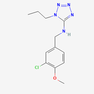 N-(3-chloro-4-methoxybenzyl)-1-propyl-1H-tetrazol-5-amine