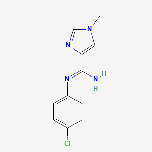N-(4-Chlorophenyl)1-methyl-1H-imidazole-4-carboximidamide