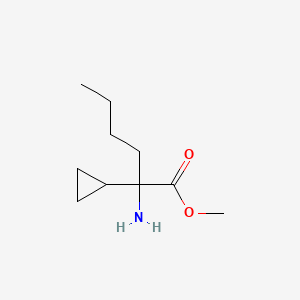 Methyl 2-amino-2-cyclopropylhexanoate