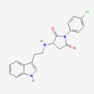 1-(4-chlorophenyl)-3-{[2-(1H-indol-3-yl)ethyl]amino}pyrrolidine-2,5-dione