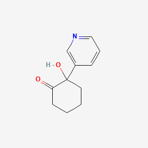 molecular formula C11H13NO2 B1500009 2-Hydroxy-2-pyridin-3-yl-cyclohexanone CAS No. 886362-93-2