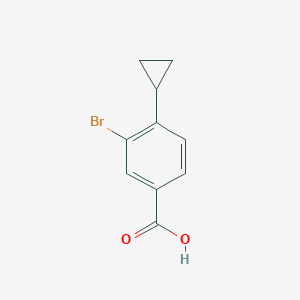molecular formula C10H9BrO2 B1500010 3-Bromo-4-cyclopropylbenzoic acid CAS No. 1131622-50-8