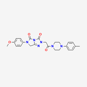 6-(4-methoxyphenyl)-2-{2-[4-(4-methylphenyl)piperazin-1-yl]-2-oxoethyl}-6,7-dihydro-3H-imidazo[5,1-c][1,2,4]triazole-3,5(2H)-dione