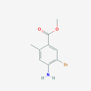 molecular formula C9H10BrNO2 B1500016 4-氨基-5-溴-2-甲基苯甲酸甲酯 CAS No. 1131588-00-5