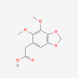 molecular formula C11H12O6 B15000177 (6,7-Dimethoxy-1,3-benzodioxol-5-yl)acetic acid 