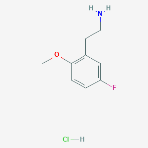 molecular formula C9H13ClFNO B1500018 2-(5-Fluoro-2-methoxyphenyl)ethanamine hydrochloride CAS No. 1000533-03-8