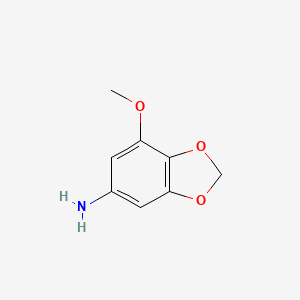 molecular formula C8H9NO3 B15000184 7-Methoxy-2H-1,3-benzodioxol-5-amine 