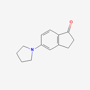 molecular formula C13H15NO B1500021 5-Pyrrolidin-1-YL-indan-1-one CAS No. 954241-21-5