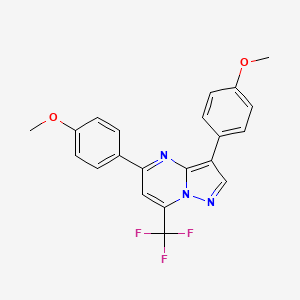 3,5-Bis(4-methoxyphenyl)-7-(trifluoromethyl)pyrazolo[1,5-a]pyrimidine