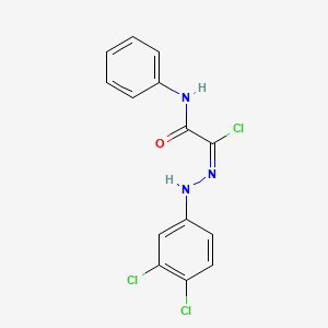 molecular formula C14H10Cl3N3O B1500025 2-Chloro-2-[2-(3,4-dichlorophenyl)hydrazono]-N-phenylacetamide 