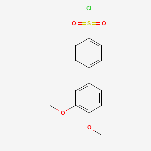 molecular formula C14H13ClO4S B1500026 3'-4'-Dimethoxy-biphenyl-4-sulfonyl chloride 
