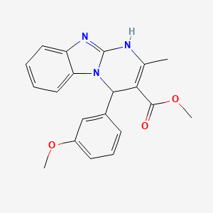 Methyl 4-(3-methoxyphenyl)-2-methyl-1,4-dihydropyrimido[1,2-a]benzimidazole-3-carboxylate