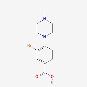 molecular formula C12H15BrN2O2 B1500029 3-Bromo-4-(4-methylpiperazin-1-yl)benzoic acid CAS No. 1131622-55-3