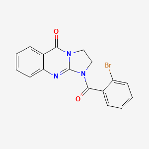 molecular formula C17H12BrN3O2 B15000311 1-[(2-bromophenyl)carbonyl]-2,3-dihydroimidazo[2,1-b]quinazolin-5(1H)-one 