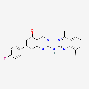 2-[(4,8-dimethylquinazolin-2-yl)amino]-7-(4-fluorophenyl)-7,8-dihydroquinazolin-5(6H)-one