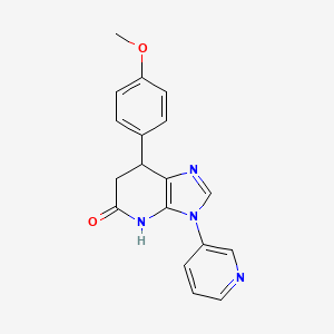 7-(4-Methoxyphenyl)-3-(pyridin-3-yl)-3H,4H,5H,6H,7H-imidazo[4,5-b]pyridin-5-one