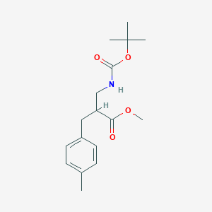 molecular formula C17H25NO4 B1500037 Methyl 3-((tert-butoxycarbonyl)amino)-2-(4-methylbenzyl)propanoate CAS No. 886366-49-0