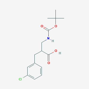 molecular formula C15H20ClNO4 B1500039 2-N-Boc-2-aminomethyl-3-(3-chloro-phenyl)-propionic acid CAS No. 886364-85-8