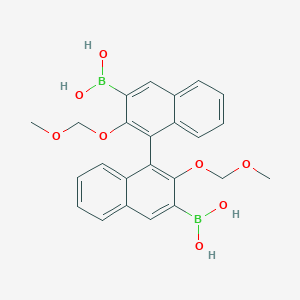 molecular formula C24H24B2O8 B1500040 2,2'-Bis(MOMoxy)-1,1'-binaphthyl-3,3'-diyldiboronic acid CAS No. 957111-26-1