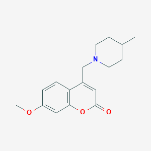 7-Methoxy-4-[(4-methylpiperidin-1-yl)methyl]chromen-2-one