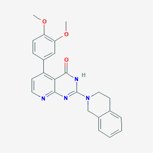 molecular formula C24H22N4O3 B15000402 2-(3,4-dihydroisoquinolin-2(1H)-yl)-5-(3,4-dimethoxyphenyl)pyrido[2,3-d]pyrimidin-4(3H)-one 