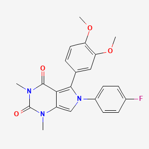 5-(3,4-dimethoxyphenyl)-6-(4-fluorophenyl)-1,3-dimethyl-1H-pyrrolo[3,4-d]pyrimidine-2,4(3H,6H)-dione